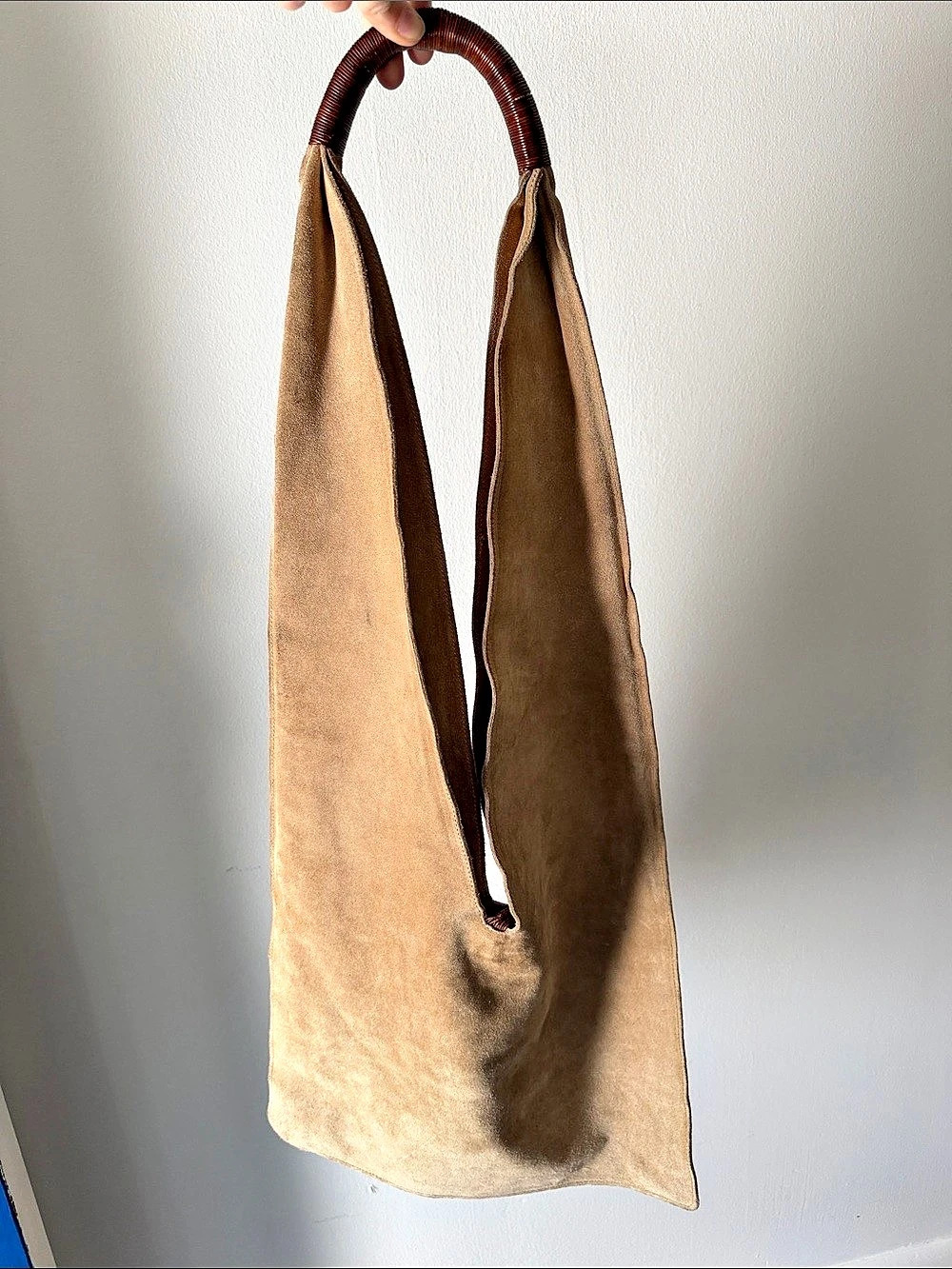 Philosophy Suede Hobo Bag in Brown